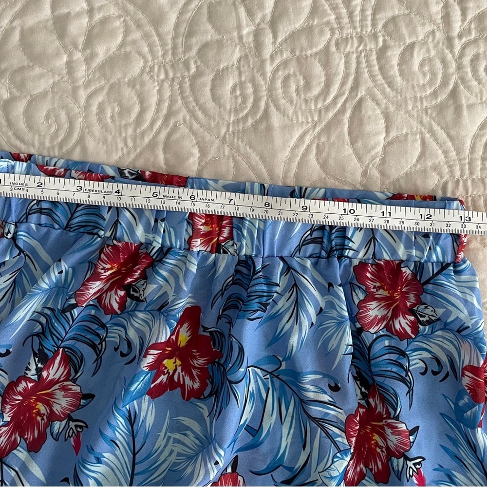 Grace Karin Blue Floral Swim Coverup - Picture 4 of 6